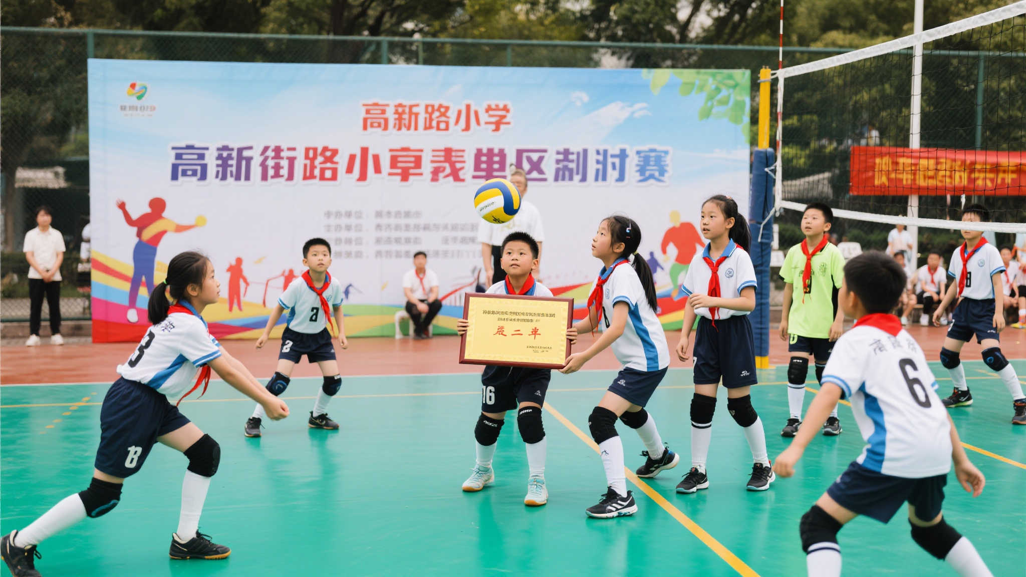 在本次比赛中，高新路小学展现出顽强拼搏的精神以及卓